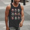 Raccoon Christmas Lights Decor Raccoon Lover Pajama Men Tank Top