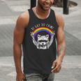 Raccoon LGBTQ Pride Tank Top | Be Gay Do Crime Rainbow Humor