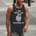 Raccoon Lover Men's Tank Top – Playful Charm for Animal Enthusiasts