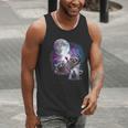Raccoon Moonlight Men’s Tank Top - Fun Unisex Wildlife Design