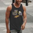 Raccoon Opossum Pizza Party Unisex Tank Top for Animal Lovers