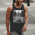 Raccoon & Sasquatch Selfie Men's Tank Top | Quirky Outdoor