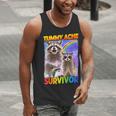 Raccoon 'Tummy Ache Survivor' Men's Tank Top - Small Size