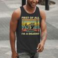 Retro Angry Raccoon Tank Top for Men – Humorous Animal Delight
