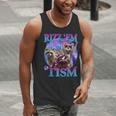 Retro Raccoon Meme Tank Top - Fun Men's Wear for Friends