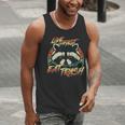 Retro Raccoon Men’s Tank Top - Fun Trash Panda Design