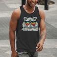 Retro Raccoon Sunglasses Tank Top for Animal Lovers | Men’s Style