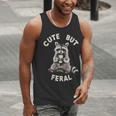 Sarcastic Raccoon Tank Top - Cute & Feral Small Men's Wear