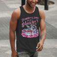 Strawberry Jam Raccoon Theme Men's Tank Top - Fun and Unique