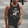 Vintage Cowboy Raccoon Tank Top - Retro Western 90s Style for Men