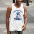 Cowboy Raccoon Meme Men's Tank Top | Quirky Humor Style