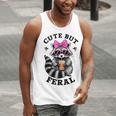 Cute Feral Raccoon Tank Top - Colorful Design for Men