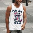 Cute Raccoon Tank Top - Feral Girl Summer Fun Unisex Tee