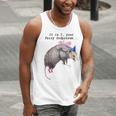 Fairy Godpossum Raccoon Trash Panda Men's Tank Top - Fun & Whimsical