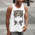 Not My Trash Not My Dumpster Sarcastic Raccoon Men Tank Top