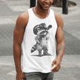 Raccoon Cowboy Meme Graphic - Unisex Tank Top