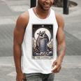Raccoon Lovers Tarot Card Men's Tank Top | Rustic Design