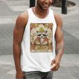 Raccoon Trash Panda Tank Top – Funny Moonlit Design for Men