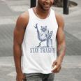 Stay Trashy Raccoon Halloween Tank Top for Men
