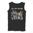 Let's Get Trashed Men’s Tank Top | Fun Raccoon & Opossum Beer Design