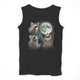 Raccoon 3 Racoons Howling At Moon Weird Cursed Men Tank Top