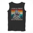 Raccoon Captain Tank Top - Fun Nautical Vintage Style