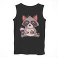 Raccoon Cookie Lover Men's Small Tank Top - Playful Animal Fun