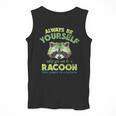 Raccoon Graphic Men's Tank Top - Fun Outdoor Theme