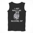 Raccoon Lover Men's Tank Top – Playful Charm for Animal Enthusiasts