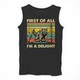 Retro Angry Raccoon Tank Top for Men – Humorous Animal Delight
