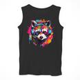 Retro Raccoon Music Tank Top | Vibrant Unisex Short Sleeve