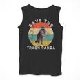 Save the Raccoon Tank Top - Retro Sunset Design for Men