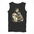 Vintage Distressed Jesus Hugging Raccoon Raccoon Lover Men Tank Top