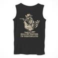 Vintage Western Humor Raccoon Tank Top - Cowboy Raccoon Design for Men