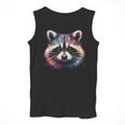 Watercolor Raccoon Tank Top - Classic Small Collarless Design