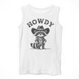 Cowboy Raccoon Unisex Tank Top - Fun Western Style