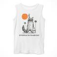Everyday Is Trash Day Retro 90s Sunset Raccoon Trash Panda Men Tank Top