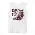 Raccoon Coffee Lover Unisex Tank Top - Vintage Cute Design