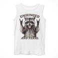 Raccoon Unhinged And Feral Retro Raccoon Feral Summer Men Tank Top
