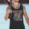 Autistic Raccoon Meme Tank Top for Men - Funny Autism Tee