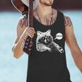 Bruh Raccoon Meme Tank Top - Teen Humor for Slang Lovers