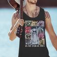 Feral Era Raccoon Meme Tank Top – Funny Animal Trash Team