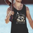 Funny Racoon Men's Tank Top - Sarcastic 'Trash Can' Slogan