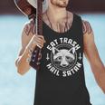 Gothic Raccoon Tank Top - Quirky Men’s Graphic Apparel