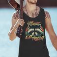 Live Fast Eat Trash Retro Trash Panda Raccoon Men Tank Top