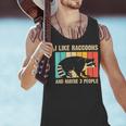 Raccoon Lover Tank Top - Introvert Style for Men & Women