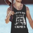 Raccoon Mischief Tank Top for Men - Let's Do Crimes Cute Animal