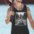 Raccoon & Sasquatch Selfie Men's Tank Top | Quirky Outdoor