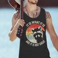Raccoon Vintage Men's Tank Top - Keep Cool & Classic