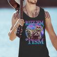 Retro Raccoon Meme Tank Top - Fun Men's Wear for Friends